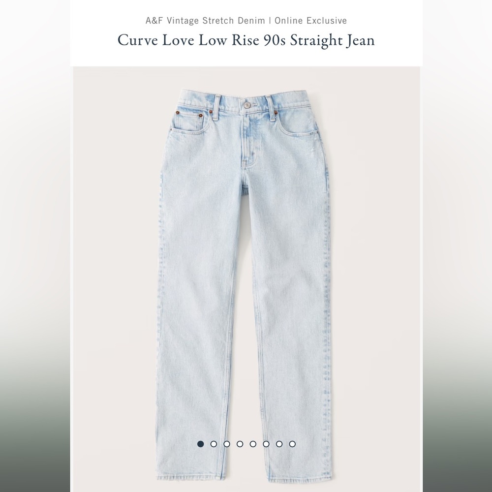 NWOT & NWT- curve love the 90s straight low rise jeans